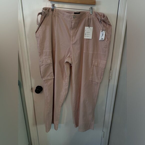Sanctuary Women's Reissue Baby Cord Wide Leg Cargo Pants Size 2X #1449 - Picture 5 of 13
